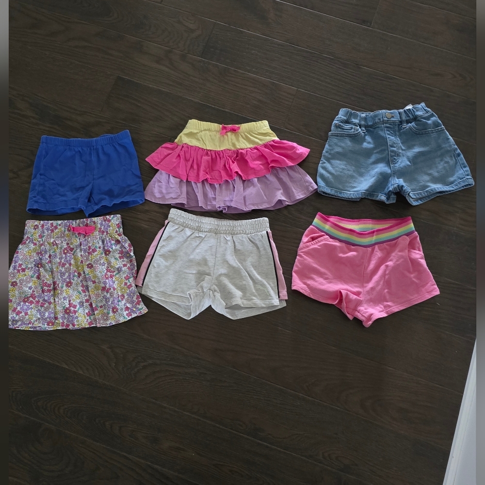 Assorted Girls Shorts / Skort Set